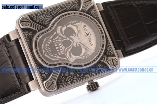 Perfect Replica Bell & Ross BR 01-92 Burning Skull Watch Steel BR 01-92 - Click Image to Close